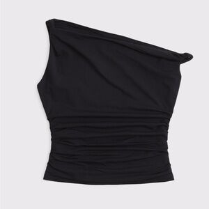 Abercrombie & Fitch Black One-Shoulder Top